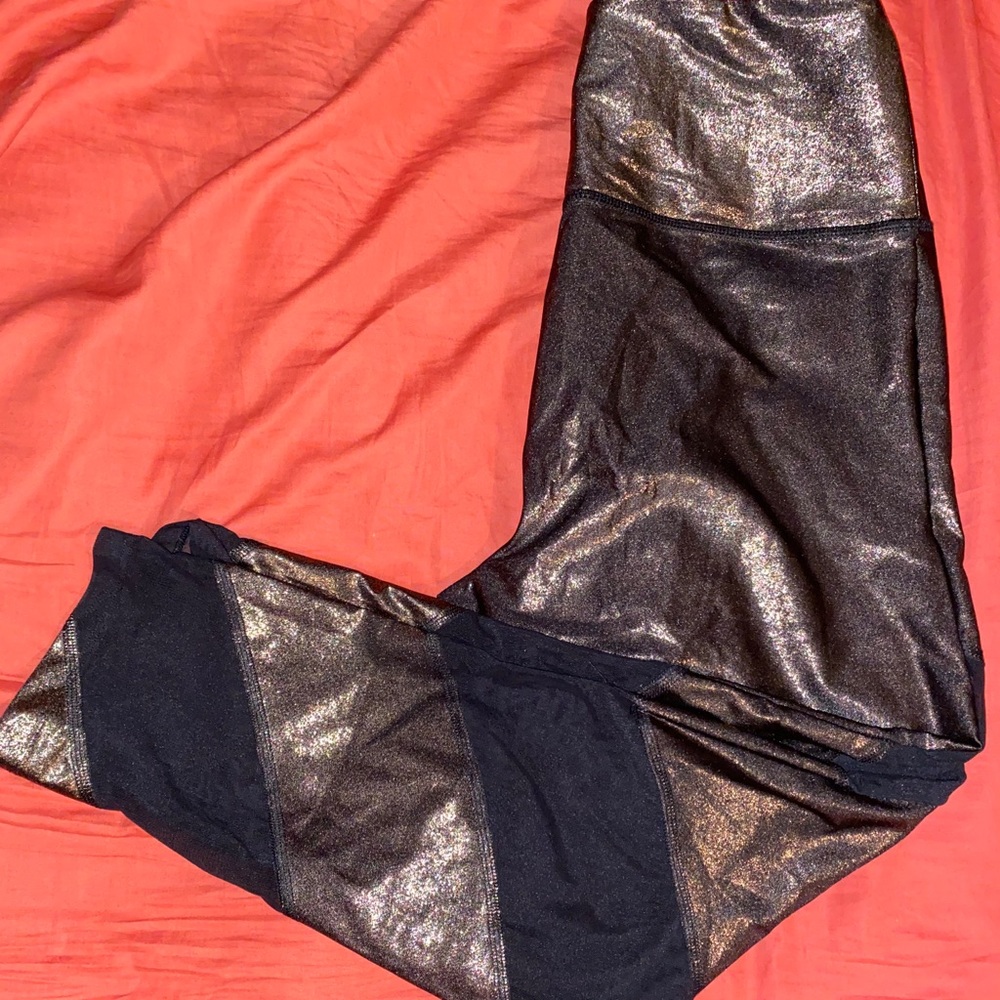 Victoria’s Secret PINK Gold & Mesh leggings